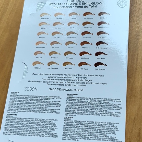 Shiseido set of 4 REVITALESSENCE SKIN GLOW Foundation SPF 30 - Picture 4 of 4